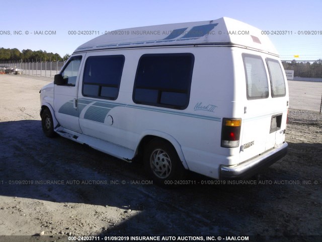 1FDEE14N2PHB84948 - 1993 FORD ECONOLINE E150 VAN WHITE photo 3