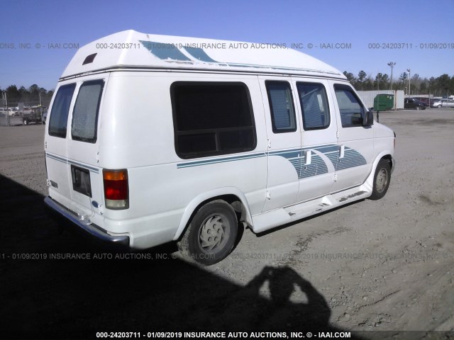 1FDEE14N2PHB84948 - 1993 FORD ECONOLINE E150 VAN WHITE photo 4