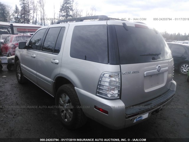 4M2EU47E76UJ24314 - 2006 MERCURY MOUNTAINEER LUXURY SILVER photo 3