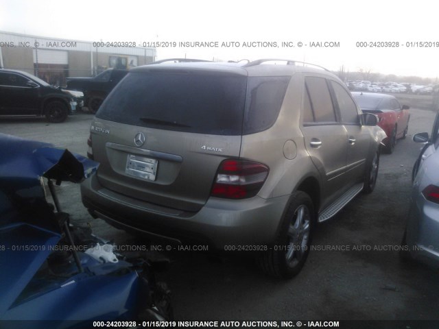 4JGBB22E18A329315 - 2008 MERCEDES-BENZ ML 320 CDI TAN photo 4