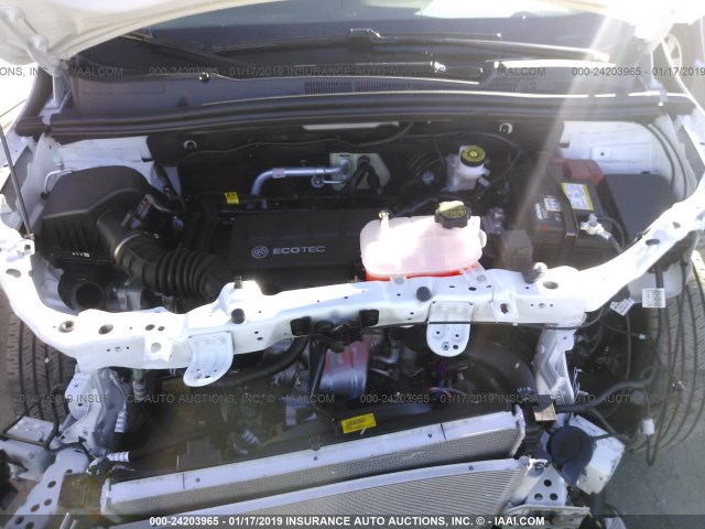 KL4CJASB3KB712633 - 2019 BUICK ENCORE PREFERRED WHITE photo 10