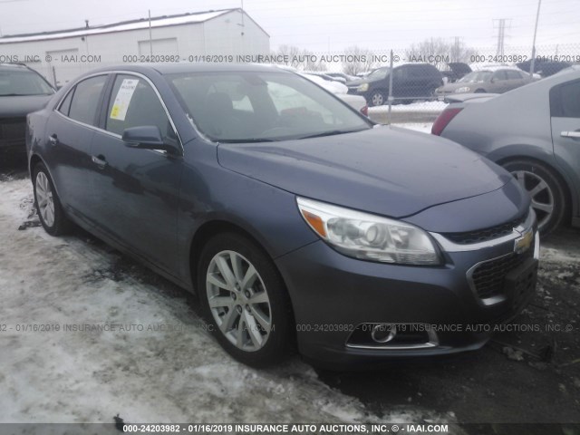 1G11H5SL1EF164274 - 2014 CHEVROLET MALIBU LTZ Navy photo 1