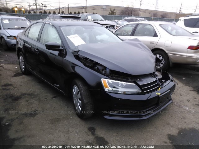 3VW167AJ8GM385198 - 2016 VOLKSWAGEN JETTA S BLACK photo 1