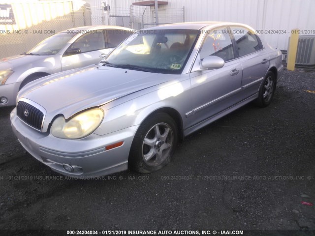 KMHWF35H35A163733 - 2005 HYUNDAI SONATA GLS/LX SILVER photo 2