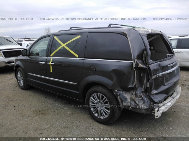 2C4RC1CG0GR212412 - 2016 CHRYSLER TOWN & COUNTRY TOURING L GRAY photo 3