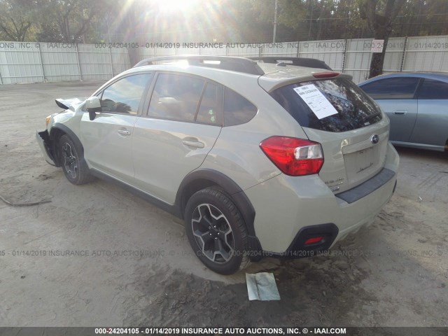 JF2GPAVC6E8204962 - 2014 SUBARU XV CROSSTREK 2.0 PREMIUM GRAY photo 3