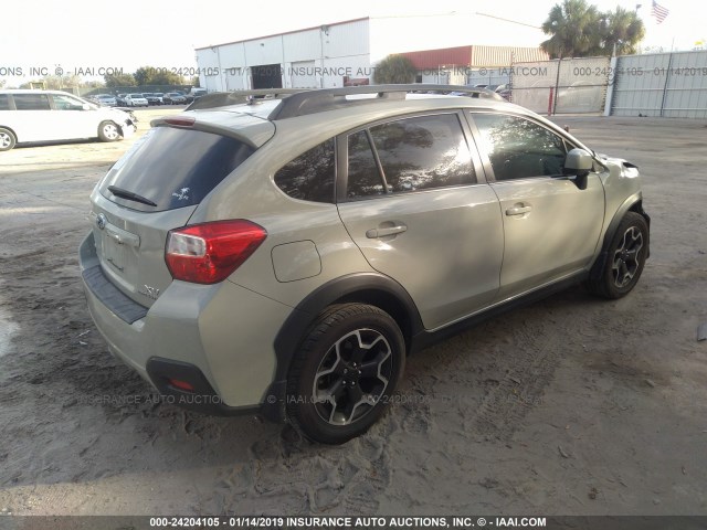 JF2GPAVC6E8204962 - 2014 SUBARU XV CROSSTREK 2.0 PREMIUM GRAY photo 4