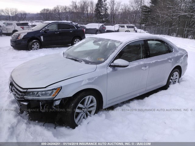 1VWCT7A34HC059825 - 2017 VOLKSWAGEN PASSAT SEL PREMIUM SILVER photo 2