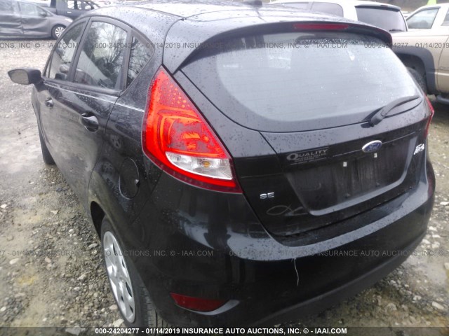 3FADP4EJ8BM189783 - 2011 FORD FIESTA SE BLACK photo 3