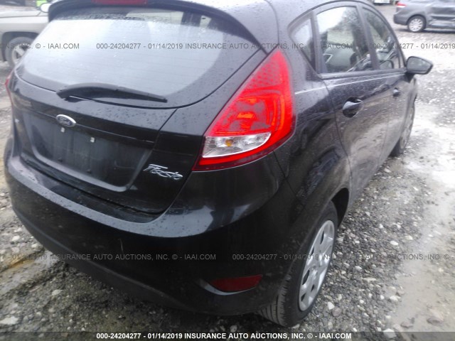 3FADP4EJ8BM189783 - 2011 FORD FIESTA SE BLACK photo 4