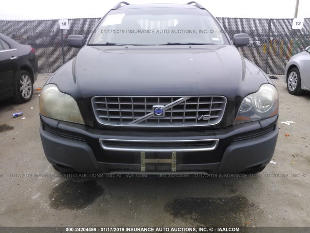 YV1CZ852851184742 - 2005 VOLVO XC90 V8 BLACK photo 6