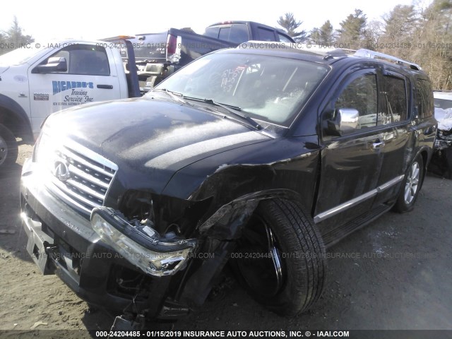 5N3ZA0NE5AN909500 - 2010 INFINITI QX56 BLACK photo 2