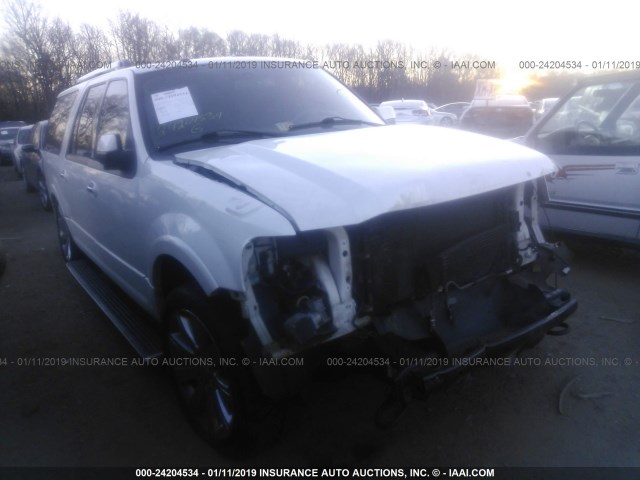 1FMJK2A58AEA81155 - 2010 FORD EXPEDITION EL LIMITED WHITE photo 1