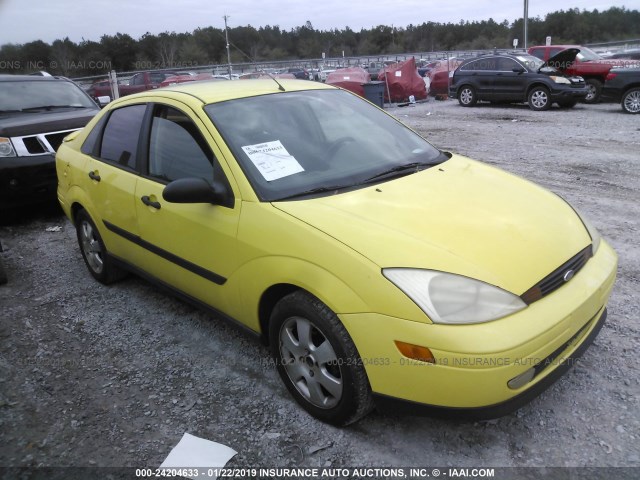 1FAHP34311W267222 - 2001 FORD FOCUS SE/SE SPORT YELLOW photo 1