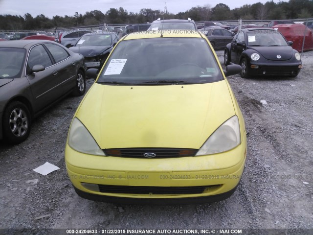 1FAHP34311W267222 - 2001 FORD FOCUS SE/SE SPORT YELLOW photo 6