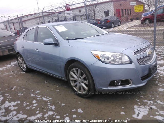 1G11H5SA7DU131112 - 2013 CHEVROLET MALIBU LTZ Light Blue photo 1