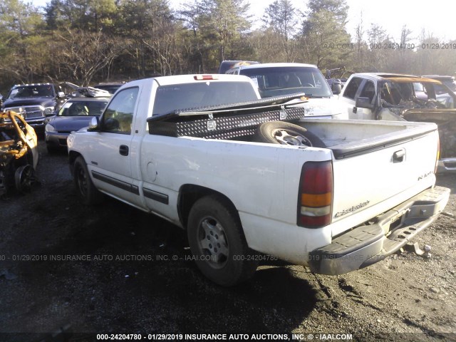 1GCEC14T7YZ172606 - 2000 CHEVROLET SILVERADO C1500 WHITE photo 3