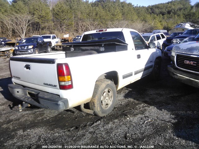 1GCEC14T7YZ172606 - 2000 CHEVROLET SILVERADO C1500 WHITE photo 4