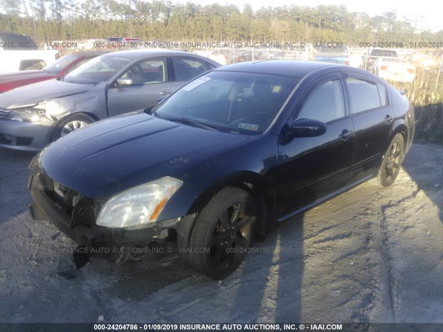 1N4BA41EX7C819409 - 2007 NISSAN MAXIMA SE/SL BLACK photo 2