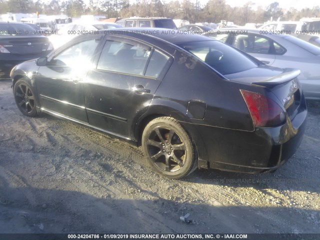 1N4BA41EX7C819409 - 2007 NISSAN MAXIMA SE/SL BLACK photo 3