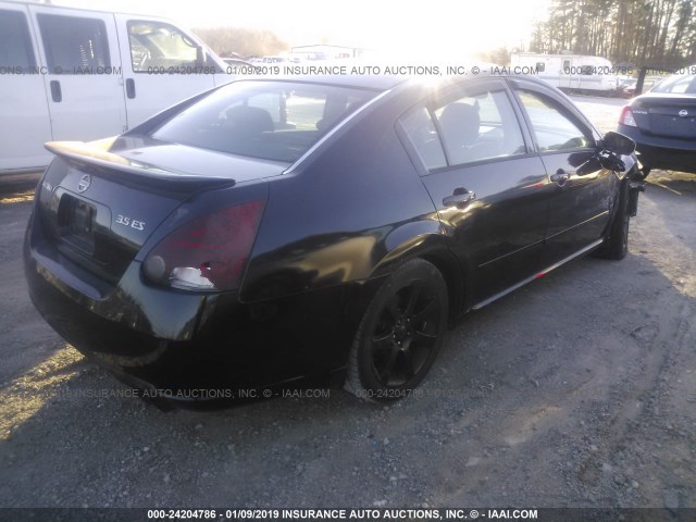 1N4BA41EX7C819409 - 2007 NISSAN MAXIMA SE/SL BLACK photo 4