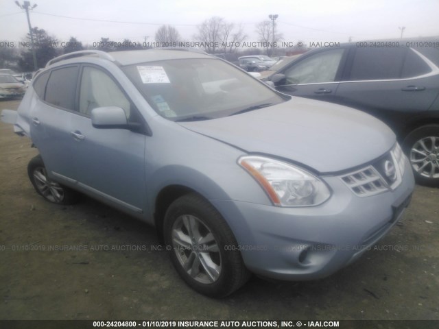 JN8AS5MV1CW387780 - 2012 NISSAN ROGUE S/SV TEAL photo 1