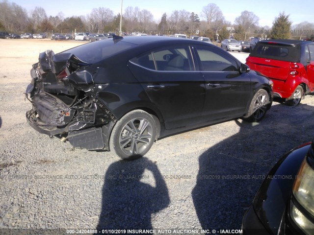 5NPD84LF1HH061048 - 2017 HYUNDAI ELANTRA SE/VALUE/LIMITED BLACK photo 4