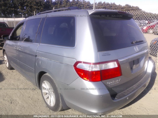 5FNRL38836B088112 - 2006 HONDA ODYSSEY TOURING Light Blue photo 3