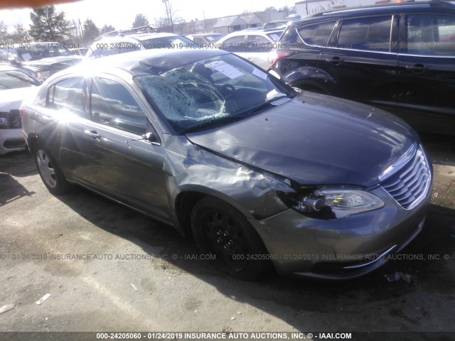 1C3CCBAG4DN736500 - 2013 CHRYSLER 200 LX GRAY photo 1