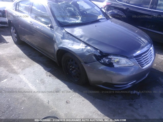 1C3CCBAG4DN736500 - 2013 CHRYSLER 200 LX GRAY photo 6