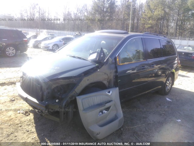 5FNRL38796B055560 - 2006 HONDA ODYSSEY EXL GRAY photo 2