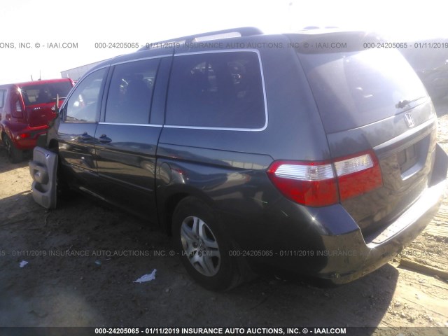 5FNRL38796B055560 - 2006 HONDA ODYSSEY EXL GRAY photo 3