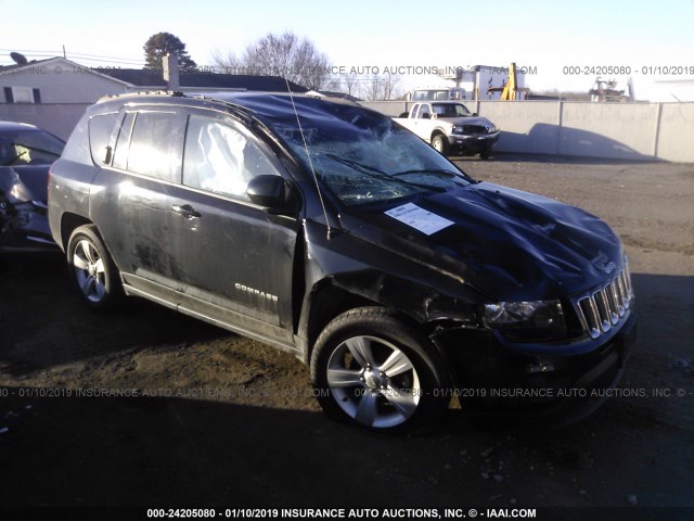 1C4NJDBB2GD557052 - 2016 JEEP COMPASS SPORT BLACK photo 1