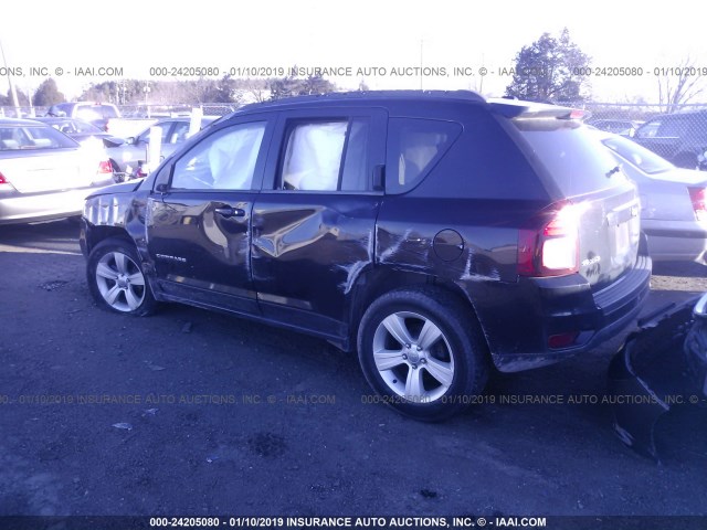 1C4NJDBB2GD557052 - 2016 JEEP COMPASS SPORT BLACK photo 3