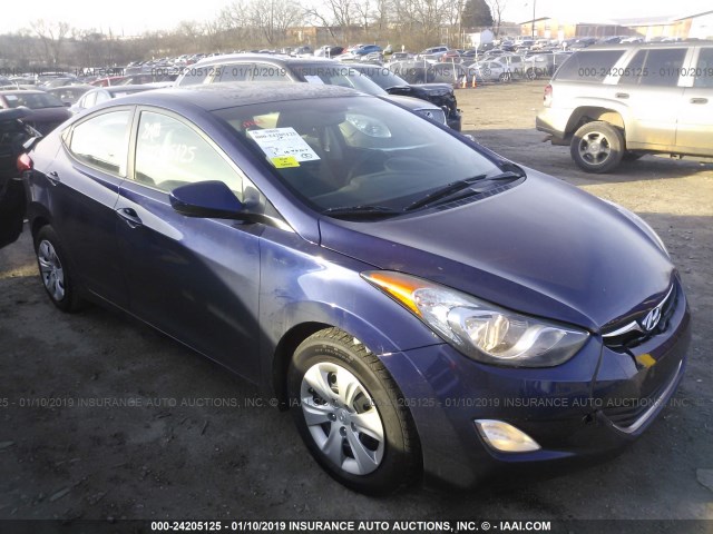 5NPDH4AE5DH338241 - 2013 HYUNDAI ELANTRA GLS/LIMITED BLUE photo 1