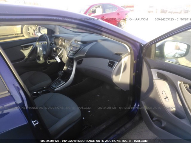 5NPDH4AE5DH338241 - 2013 HYUNDAI ELANTRA GLS/LIMITED BLUE photo 5