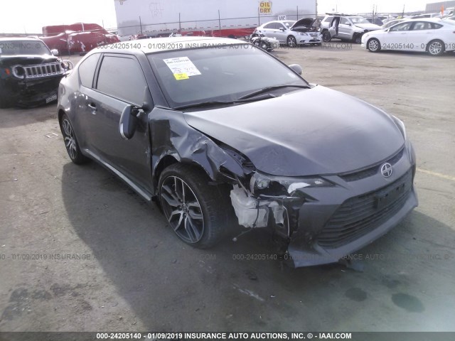 JTKJF5C75E3081455 - 2014 TOYOTA SCION TC ნაცრისფერი ფოტო 1