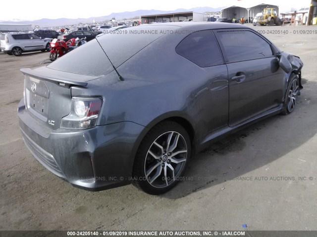 JTKJF5C75E3081455 - 2014 TOYOTA SCION TC ნაცრისფერი ფოტო 4