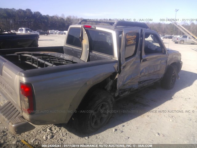 1N6ED27TX3C438952 - 2003 NISSAN FRONTIER CREW CAB XE/CREW CAB SE Champagne photo 4