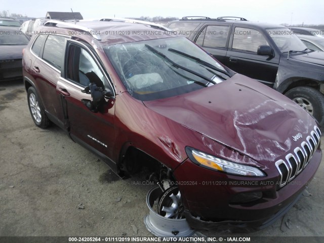 1C4PJLCB1EW155672 - 2014 JEEP CHEROKEE LATITUDE RED photo 6