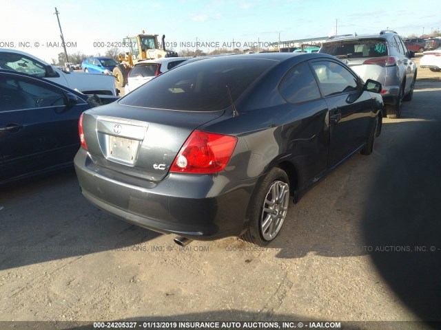 JTKDE177570144335 - 2007 TOYOTA SCION TC შავი ფოტო 4