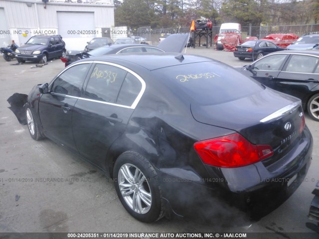 JN1CV6AR7BM354028 - 2011 INFINITI G37 BLACK photo 3