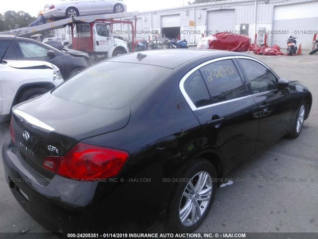 JN1CV6AR7BM354028 - 2011 INFINITI G37 BLACK photo 4