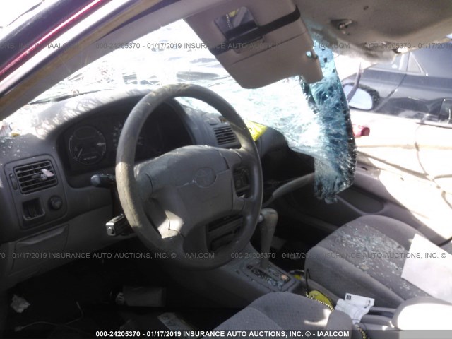 1NXBR12E4YZ373409 - 2000 TOYOTA COROLLA VE/CE/LE 勃艮第红 照片 5