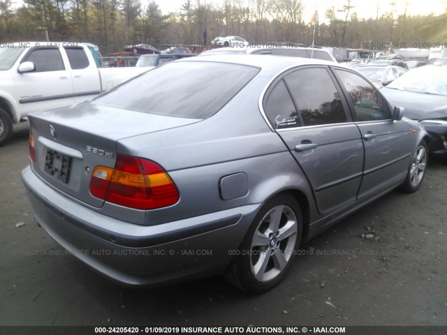 WBAEW53404PG11658 - 2004 BMW 330 XI GRAY photo 4