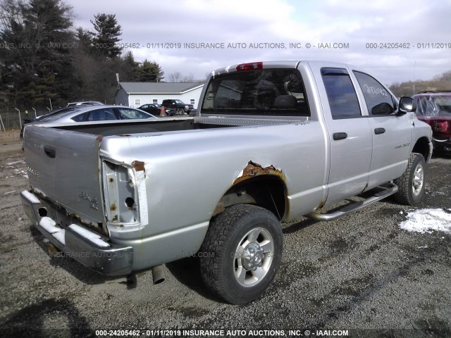 1D7KU28D24J211321 - 2004 DODGE RAM 2500 ST/SLT 银色 照片 4