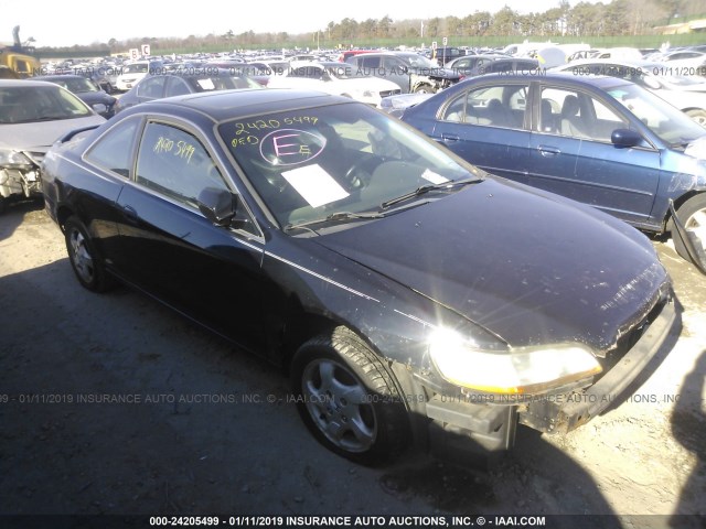 1HGCG3171YA023932 - 2000 HONDA ACCORD EX BLACK photo 1