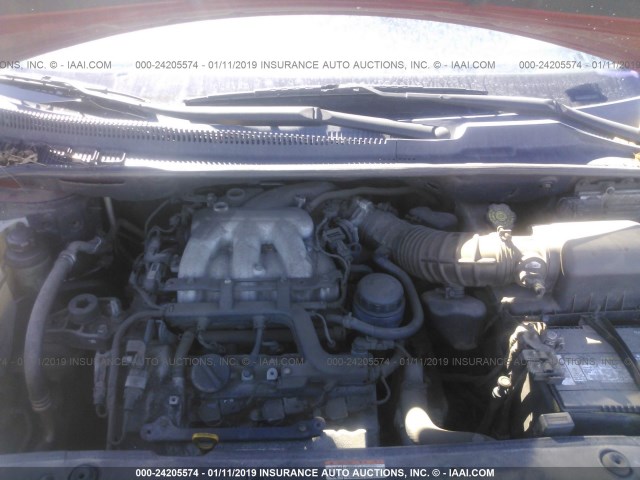 KNDMB233376162595 - 2007 KIA SEDONA EX/LX BURGUNDY photo 10