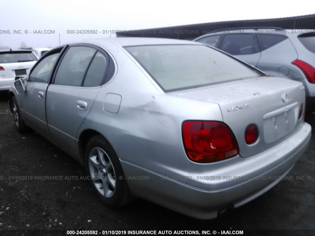 JT8BD69S340196525 - 2004 LEXUS GS 300 SILVER photo 3