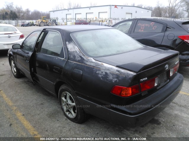 4T1BF28K71U117959 - 2001 TOYOTA CAMRY LE/XLE BLACK photo 3